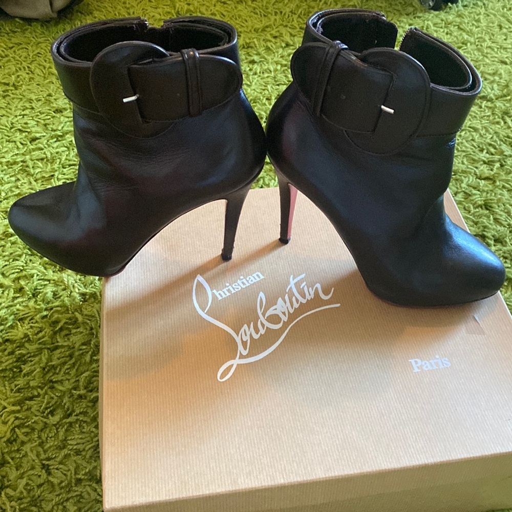Christian Louboutin’s high heel ankle bootie